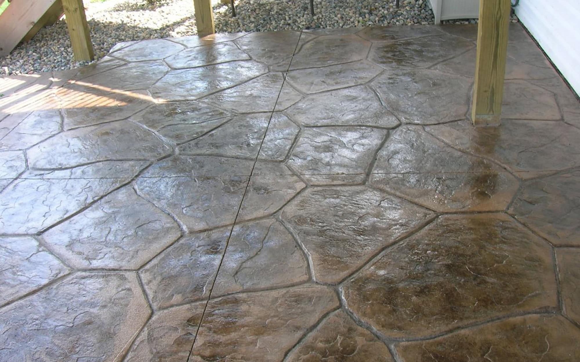 Paver Rocks On Patio, Top Down View in Maple Grove, Minnesota