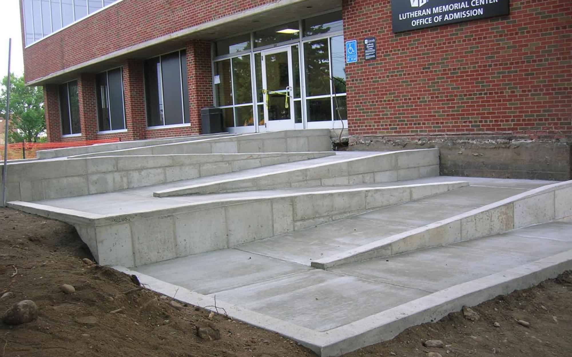 Side View Of Finished Accessibility Ramp in St. Paul, Minnesota